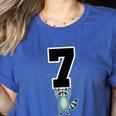 6 7 Matching Teachers Halloween Costume Raccoon Women's Heather T-Shirt Heather True Royal 6 7 Matching Teachers Halloween Costume Raccoon Women's Heather T-Shirt Heather True Royal