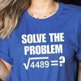 67 Meme Math Six Seven Teacher Brainrot Joke Women's Heather T-Shirt Heather True Royal