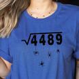 67 Meme Math Teacher 6 7 Halloween Spiders Square Root 4489 Women's Heather T-Shirt Heather True Royal