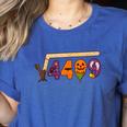 67 Meme Math Teacher 6 7 Halloween Square Root 4489 Women's Heather T-Shirt Heather True Royal