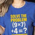 67 Meme Math Teacher School 6-7 Brain Rot Six Seven Women's Heather T-Shirt Heather True Royal 67 Meme Math Teacher School 6-7 Brain Rot Six Seven Women's Heather T-Shirt Heather True Royal