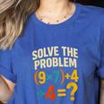 67 Meme Pemdas Elementary Math Teacher Brainrot Joke Women's Heather T-Shirt Heather True Royal