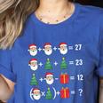 67 Santa Tree Math Teacher Christmas Xmas Humor Women's Heather T-Shirt Heather True Royal 67 Santa Tree Math Teacher Christmas Xmas Humor Women's Heather T-Shirt Heather True Royal