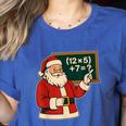 67 Teacher Christmas Santa Six Seven Meme Brainrot Math Joke Women's Heather T-Shirt Heather True Royal
