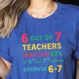 67 Teacher Middle School Teacher 6 7 Overuse 67 Women's Heather T-Shirt Heather True Royal 67 Teacher Middle School Teacher 6 7 Overuse 67 Women's Heather T-Shirt Heather True Royal