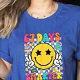 67th Day Of School Shirt 67 Days Smarter Teacher Boy Girls Women's Heather T-Shirt Heather True Royal 67th Day Of School Shirt 67 Days Smarter Teacher Boy Girls Women's Heather T-Shirt Heather True Royal