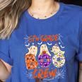 6th Grade Boo Crew Sixth Grade Halloween Teacher Kid Women's Heather T-Shirt Heather True Royal 6th Grade Boo Crew Sixth Grade Halloween Teacher Kid Women's Heather T-Shirt Heather True Royal