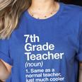 7th Grade Teacher Definition Back To School First Day Women's Heather T-Shirt Heather True Royal 7th Grade Teacher Definition Back To School First Day Women's Heather T-Shirt Heather True Royal