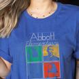 Abbott Elementary Colorful Pop Art Teachers TV Show Women's Heather T-Shirt Heather True Royal Abbott Elementary Colorful Pop Art Teachers TV Show Women's Heather T-Shirt Heather True Royal