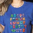 ABC Cute Monster Alphabet Halloween Teacher Costume Kids Women's Heather T-Shirt Heather True Royal ABC Cute Monster Alphabet Halloween Teacher Costume Kids Women's Heather T-Shirt Heather True Royal