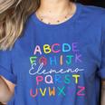 ABC Elemeno Kindergarten Teacher Boy Girl Kid Back To School Women's Heather T-Shirt Heather True Royal ABC Elemeno Kindergarten Teacher Boy Girl Kid Back To School Women's Heather T-Shirt Heather True Royal