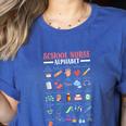 ABC School Nurse Alphabet Student Teacher Health Worker Women's Heather T-Shirt Heather True Royal ABC School Nurse Alphabet Student Teacher Health Worker Women's Heather T-Shirt Heather True Royal