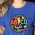 ABCD The Teacher Tour Back To School First Day Of School Women's Heather T-Shirt Heather True Royal ABCD The Teacher Tour Back To School First Day Of School Women's Heather T-Shirt Heather True Royal
