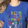 ABCs Alphabet Halloween Learning Kindergarten Teachers Women's Heather T-Shirt Heather True Royal