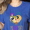 Abstract Cat Art Picatsso Shirt For Art Teachers Women's Heather T-Shirt Heather True Royal