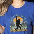 Adventure Awaits Bigfoot Teacher Kindergarten Back To School Women's Heather T-Shirt Heather True Royal Adventure Awaits Bigfoot Teacher Kindergarten Back To School Women's Heather T-Shirt Heather True Royal