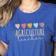 AG Teacher Future Farmer Agriculture Teacher Women's Heather T-Shirt Heather True Royal AG Teacher Future Farmer Agriculture Teacher Women's Heather T-Shirt Heather True Royal