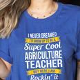 Agriculture Teacher Appreciation AG Teacher Women's Heather T-Shirt Heather True Royal