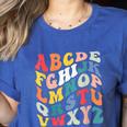 Alphabet Hi Back To School ABC Pre K Kindergarten Teacher Women's Heather T-Shirt Heather True Royal Alphabet Hi Back To School ABC Pre K Kindergarten Teacher Women's Heather T-Shirt Heather True Royal