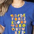 Alphabet Turkey Thanksgiving Costume Preschool Teacher Men Women Women's Heather T-Shirt Heather True Royal