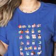 American Sign Language For Teachers ASL Alphabet Women's Heather T-Shirt Heather True Royal American Sign Language For Teachers ASL Alphabet Women's Heather T-Shirt Heather True Royal