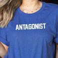 Antagonist English Literature Teacher Costume T Shirt Women's Heather T-Shirt Heather True Royal Antagonist English Literature Teacher Costume T Shirt Women's Heather T-Shirt Heather True Royal