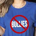 Anti Bullying No Bullies School Teacher Student Kindness Women's Heather T-Shirt Heather True Royal