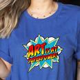 Art Is My Superpower Comic Artist Art Teacher Superhero Women's Heather T-Shirt Heather True Royal Art Is My Superpower Comic Artist Art Teacher Superhero Women's Heather T-Shirt Heather True Royal