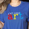 Art Teacher Artists Women's Heather T-Shirt Heather True Royal Art Teacher Artists Women's Heather T-Shirt Heather True Royal