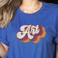 Art Teacher Back To School Women's Heather T-Shirt Heather True Royal Art Teacher Back To School Women's Heather T-Shirt Heather True Royal