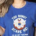 Art Teacher Halloween Donut Lover Costume Kawaii Monster Women's Heather T-Shirt Heather True Royal Art Teacher Halloween Donut Lover Costume Kawaii Monster Women's Heather T-Shirt Heather True Royal