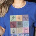Art Teacher Life Retro Groovy Teaching Future Artists Women's Heather T-Shirt Heather True Royal Art Teacher Life Retro Groovy Teaching Future Artists Women's Heather T-Shirt Heather True Royal