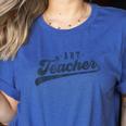 Art Teacher Men Women Cute Vintage Graphic Art Teacher Women's Heather T-Shirt Heather True Royal