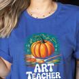 Art Teacher Pumpkin Painting Halloween Costume Women's Heather T-Shirt Heather True Royal Art Teacher Pumpkin Painting Halloween Costume Women's Heather T-Shirt Heather True Royal