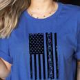 ASL Flag Sign Language Deaf ASL Teacher For Men Women Women's Heather T-Shirt Heather True Royal