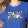 Assistant Principal Back To School Teacher Appreciation Women's Heather T-Shirt Heather True Royal Assistant Principal Back To School Teacher Appreciation Women's Heather T-Shirt Heather True Royal