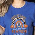 Assistant Teacher Rainbow Leopard Halloween Teacher Women's Heather T-Shirt Heather True Royal Assistant Teacher Rainbow Leopard Halloween Teacher Women's Heather T-Shirt Heather True Royal