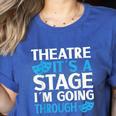 Theater Teacher Drama Teacher Theater Nerd Actor Men Women Kids Women's Heather T-Shirt Heather True Royal