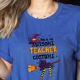 This Is My Awesome Teacher Costume Halloween Witch Women's Heather T-Shirt Heather True Royal This Is My Awesome Teacher Costume Halloween Witch Women's Heather T-Shirt Heather True Royal
