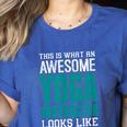 This Is What An Awesome Yoga Instructor Yoga Teacher Women's Heather T-Shirt Heather True Royal This Is What An Awesome Yoga Instructor Yoga Teacher Women's Heather T-Shirt Heather True Royal