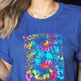 Back To School Eighth 8th Grade Tie Dye Typography Teacher Women's Heather T-Shirt Heather True Royal Back To School Eighth 8th Grade Tie Dye Typography Teacher Women's Heather T-Shirt Heather True Royal