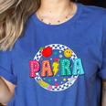 Back To School Para For Men Women Teacher Women's Heather T-Shirt Heather True Royal Back To School Para For Men Women Teacher Women's Heather T-Shirt Heather True Royal
