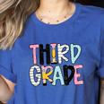 Back To School Third Grade Teacher First Day Of 3rd Grade Women's Heather T-Shirt Heather True Royal Back To School Third Grade Teacher First Day Of 3rd Grade Women's Heather T-Shirt Heather True Royal