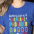 Battery Life Of Daycare Provider Childcare Teacher Women's Heather T-Shirt Heather True Royal