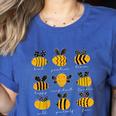 Bee Kind Positive Brave Happy Confident Humble Teacher Women's Heather T-Shirt Heather True Royal Bee Kind Positive Brave Happy Confident Humble Teacher Women's Heather T-Shirt Heather True Royal