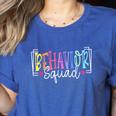 Behavior Squad Therapy Therapists Teachers Behavior Team Women's Heather T-Shirt Heather True Royal