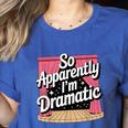 Best Theatre Art For Men Women Musical Drama Teacher Theater Women's Heather T-Shirt Heather True Royal