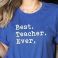 Best Teacher Ever Best Teacher Ever T-Shirt For Men Women Women's Heather T-Shirt Heather True Royal Best Teacher Ever Best Teacher Ever T-Shirt For Men Women Women's Heather T-Shirt Heather True Royal
