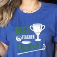 Best Teacher By Par Golf Golfer Women's Heather T-Shirt Heather True Royal Best Teacher By Par Golf Golfer Women's Heather T-Shirt Heather True Royal