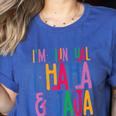 I Am Bilingual I Haha And Jaja Latina Latino Spanish Teacher Women's Heather T-Shirt Heather True Royal